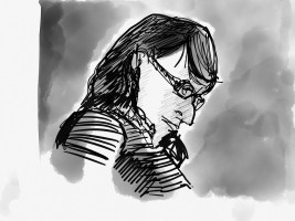 Drawing of me by Andy Winter